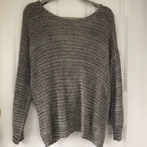 Cross back sweater